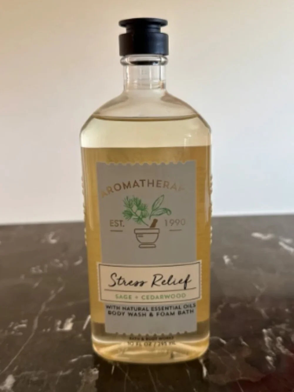 STRESS RELIEF - SAGE AND CEDARWOOD BODY WASH - BATH AND BODY WORKS
